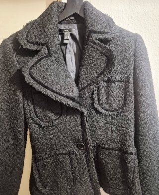 Blazer entallada negra Mango