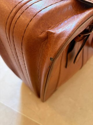 Maleta de cuero vintage