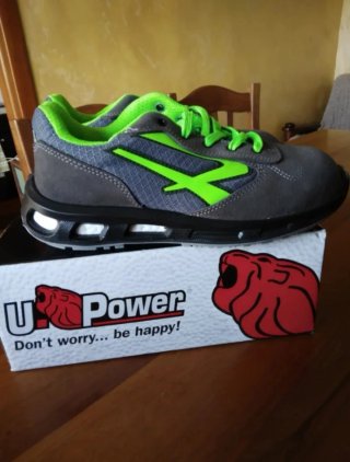 Scarpe antinfortunistiche U-Power grigie/verdi