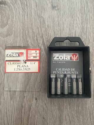 Puntas destornillador plana - Irazola (3uds)