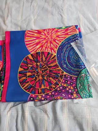 Pañuelo foulard tacto seda mandalas India nuevo