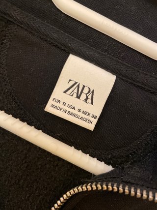 Jersey Zara cuello alto cremallera negro