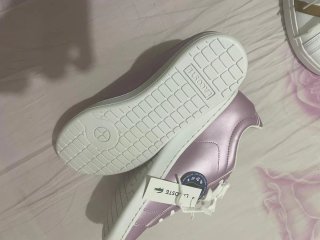 Zapatillas Lacoste Rosa y Blanco