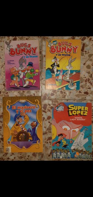 COMICS ANTIGUOS:BUGS BUNNY,SUPER LÓPEZ