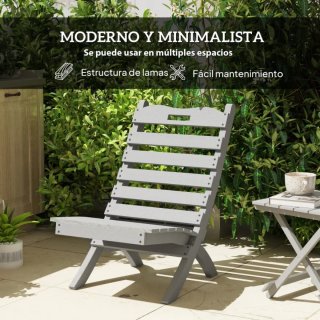 Sedia da giardino resistente in legno