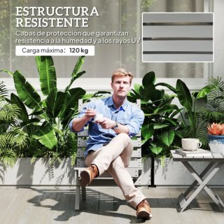Sedia da giardino resistente in legno