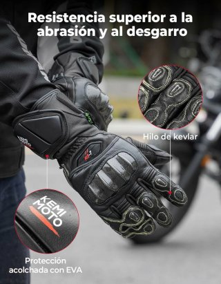 Guantes Moto Piel Cabra Circuito Nuevos