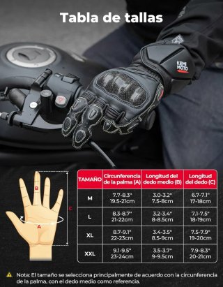 Guantes Moto Piel Cabra Circuito Nuevos