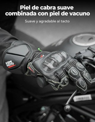 Guantes Moto Piel Cabra Circuito Nuevos