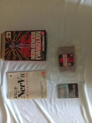 Neon Genesis Evangelion N64 JAP+Figurina sigillata