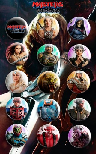 PACK CHAPAS MASTERS DEL UNIVERSO (PELÍCULA)