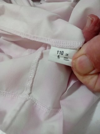 Vestitino bianco e rosa
