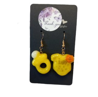Pendientes artesanales bebé