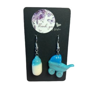 Pendientes artesanales bebé