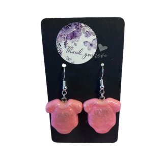 Pendientes artesanales bebé