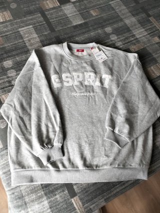 Sudadera Esprit Gris Talla M-L  NUEVA