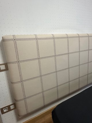 Cabecero Beige Piel Sintética