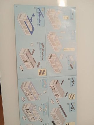 Tre pezzi Lego con motore e vagone