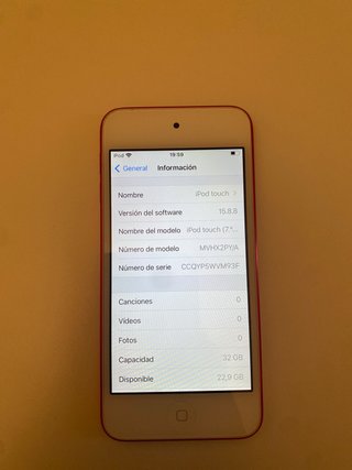 iPod Touch 7ª Gen 32GB Rojo