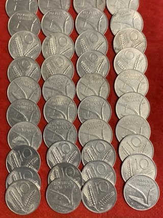 Lotto 30 Monete 10 Lire Repubblica Italiana