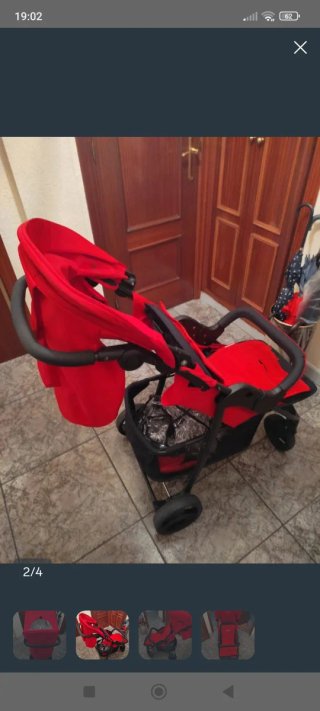 Silla de paseo Asalvo Baby roja