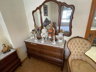 Dormitorio completo clásico madera maciza
