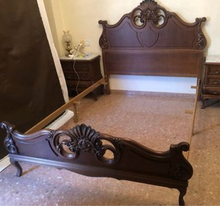 Dormitorio completo clásico madera maciza