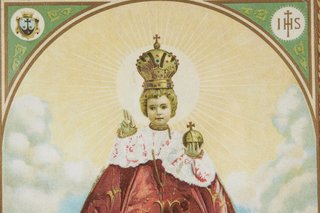 Quadro del Santo Bambino di Praga, stampa 1924