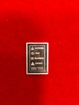 Mini Lingote Plata 999 + Sello Primer Día
