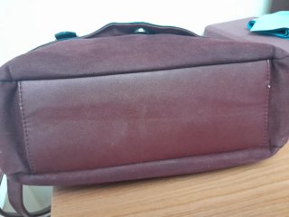 Bolso de hombro mujer marrón/morado