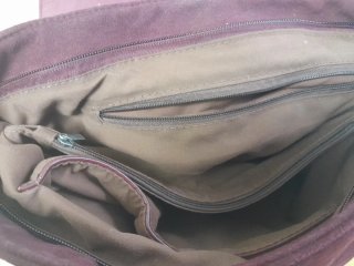 Bolso de hombro mujer marrón/morado