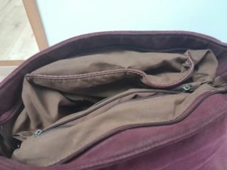 Bolso de hombro mujer marrón/morado
