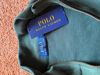 Jersey Polo Ralph Lauren Media Cremallera Verde
