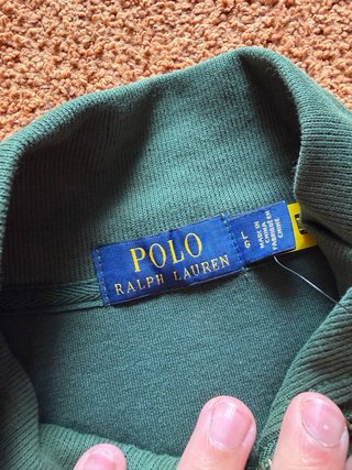 Jersey Polo Ralph Lauren Media Cremallera Verde