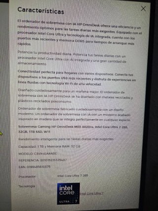 Ordenador hp