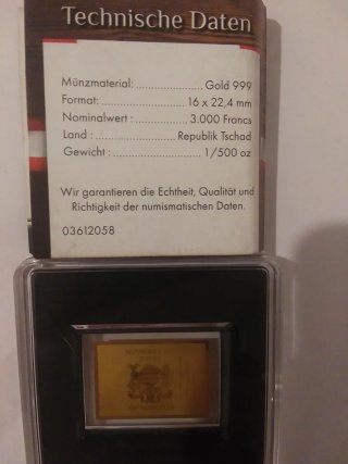 Moneda Oro 999.9 Conmemorativa Bode Museum