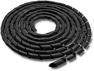 Organizador de Cables Espiral Negro
