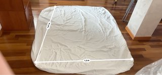 Coprimaterasso matrimoniale bianco