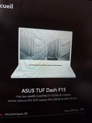 ASUS TUF F15 i7-11370H RTX 3070 16GB RAM