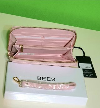 PORTAFOGLIO BEES DONNA ROSA CON FIOCCHI