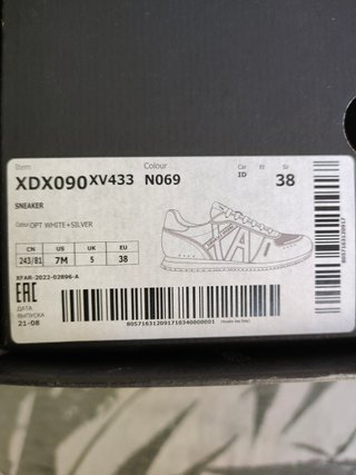 Zapatillas Armani Exchange Talla 38