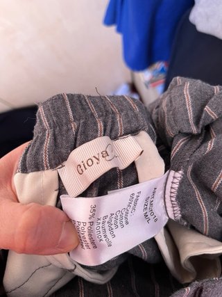 Pantalones anchos de rayas Gioya Talla M/L
