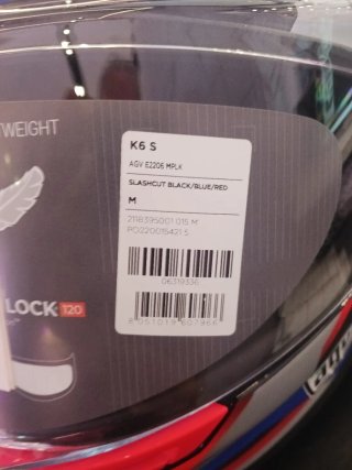 Casco AGV K6 Carbon Aramid talla M