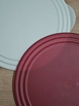 Set 2 coperchi circolari Tupperware