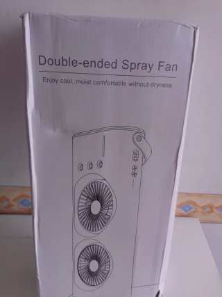 Ventilatore con vaporizzatore e luci LED