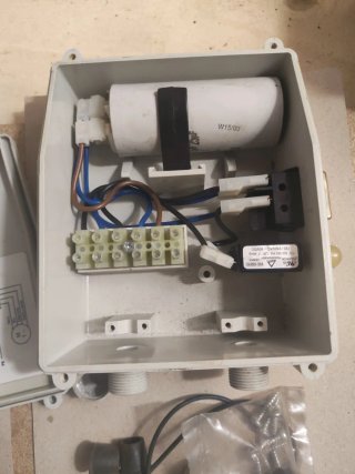 Quadro comando motore monofase hp 1 cond 25 / 7 am