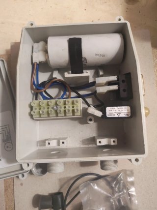Quadro comando motore monofase hp 1 cond 25 / 7 am