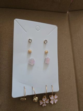 5 pares de pendientes de aro