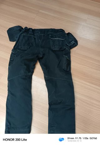Pantalones cargo de trabajo grises y negros XL