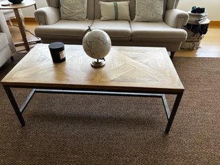 Mesa de centro Maisons du Monde madera y metal